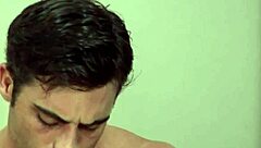 Straight Guy Wanks To Cumshot In Solo Masturbation!