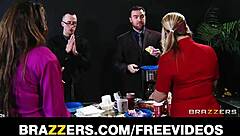 Capri Cavanni sneaks out of office party for a break