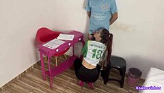 teacher fucks student in classroom uniform