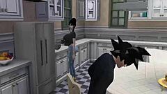 Dragon Ball porn epi 11: Chichi milk, wife trained by Master Roshi 😏