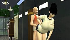 Dragon Ball porn epi 11: Chichi milk, wife trained by Master Roshi 😏