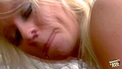 Outdoor Threesome on Beach with Double Penetration Excites Naughty Blonde