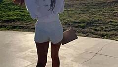 Petite Asian Teen Avery Black Flashes And Gets Fucked In Car For Social Media