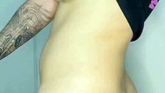 hot colombian feels intense pleasure in first anal experience