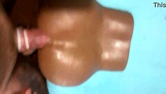 Amateur Fucks Black Toy And Cums On It