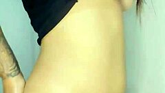 hot colombian feels intense pleasure in first anal experience