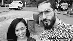 Cute latina feels emotions during hardcore blowjob casting