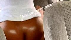 parked for wild road trip fun with big black cock