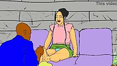 Oh, this lonely African nailcutter is so horny, craving some wild fetish action with feet and ass!