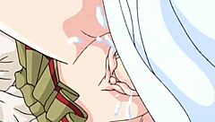 Anime teen gets roughly fucked in her tight pussy