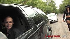 Why did the kinky police officer arrest them to fuck her?