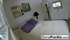 Dana shoots herself masturbating as a brunette milf babe with tits and ass.