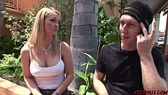 Divorced Blonde Wife Picked Up for Hardcore Sucking and Fucking