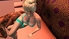 yellow fire in 3d cartoon