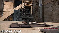 Look at this blonde beauty without panties, ready for toys