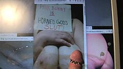 Homemade cum tribute for pinkbunny