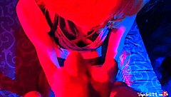 sexy maid gives pov blowjob and swallows cum