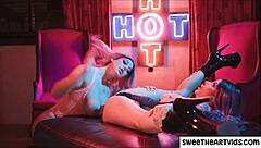 Lesbian Milfs Fuck Intensely In Dark Room.