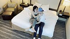 kissing tattooed beauty in scene