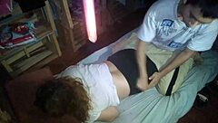 Steamy homemade video of amateur Argentinian couple enjoying sensual massages and sexual play