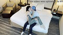 kissing tattooed beauty in scene