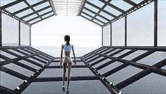 fallout 4 fashion number 204 with cute brunette in hentai cartoon anime game