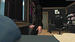 my neighbor and his bimbo stepmom flaunt big tits poolside