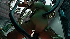 Lara's Experiment Porn 2 with Bound Machine Play