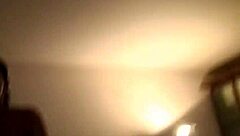 Hot Brunette Feels Horny Teasing Her Hairless Pussy in Socks Solo Homemade