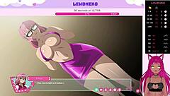 Vtuber Lewdneko's naughty escapades in Futa Fix and Dating Game