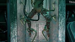 Lara's Experiment Porn 2 with Bound Machine Play