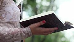 arina g slowly undresses revealing her natural tits