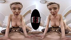 Blonde Babe Emotionally Handles Big Cock In Virtual Taboo