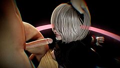 Experience the tantalizing Yorha 2B in a BDSM show of pure pleasure