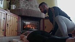 Pilates instructor fucks client with small tits on monster cock