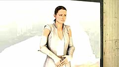 Rey Tries Out for Porn in Cute 3D Anime Outfit