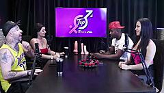 Monica Lima Cleans Ass in Porn Debut with Jefao and Karen Oliver