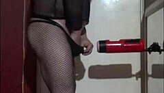 on boxing day, i tried shy sissy masturbation with a machine