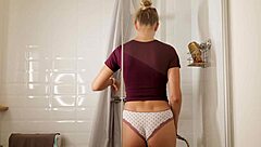 Stella Cardo Does Dry Vs Wet Try On Haul, Showing Huge Natural Tits And Sexy Ass.