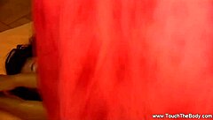 giving that brunette a yoni massage on her pussy