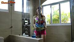 dawn allison milf teases with natural 32ddd tits