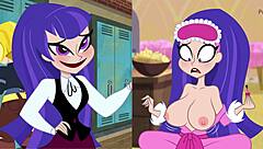 Original and nude cartoon compilation featuring Disney princesses and Harley Quinn
