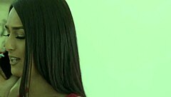 Shemale step sister signals for anal sex with skinny transsexual