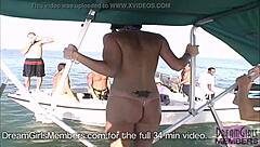 chained up beauties get their pussy drilled by rough bondage couple