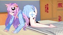 nyanners explores hentai cartoon anime in 3d sex adventure