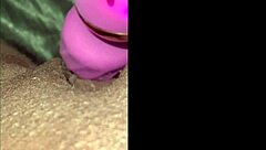 milaj tests new wand vibrator in pov close up