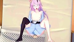 nyanners explores hentai cartoon anime in 3d sex adventure