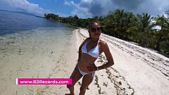 My Thai girlfriend gives epic outdoor blowjob on beach