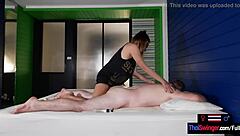 Amateur thai massage girl gives rimjob, then customer fucks her hardcore pov.