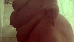 this bbw in the shower is playing with her big ass, you gotta see it!